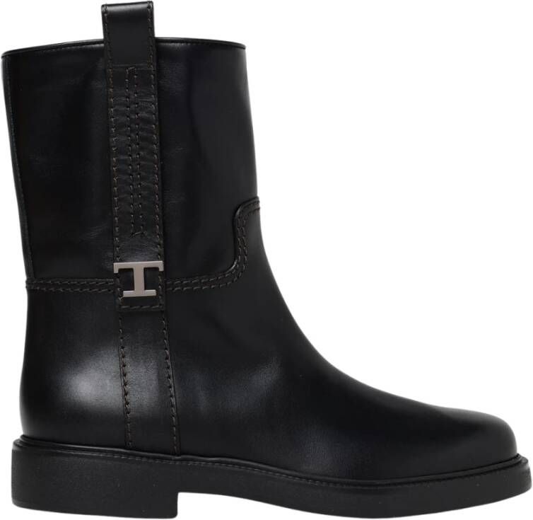 Tod's Zwarte leren enkellaarzen