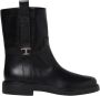 Tod's Zwarte leren enkellaarzen - Thumbnail 1