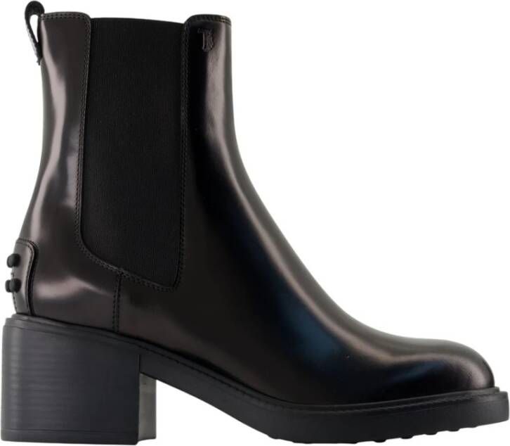 Tod's Zwarte leren enkellaarzen