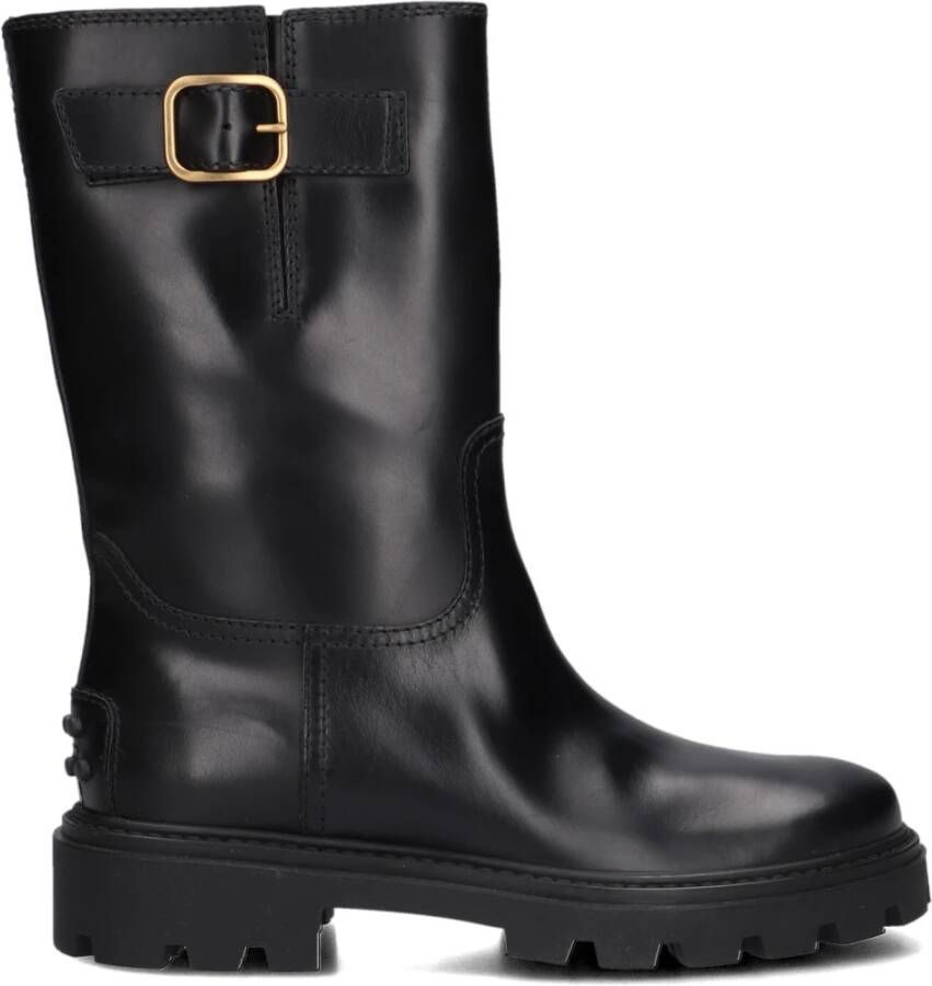 TOD&apos;S Enkellaarsjes Dames Xxw08j0hl80rbt Maat: 39 Materiaal: Leer Kleur: Zwart