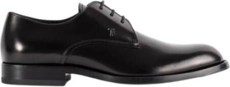 Tod's Zwarte leren formele veterschoenen