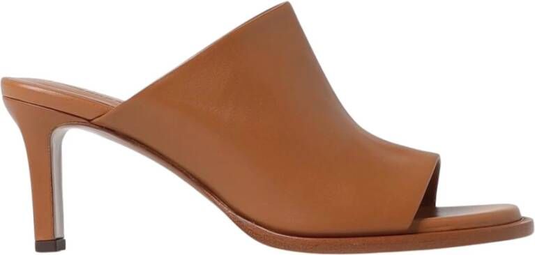 Tod's Zwarte Leren Hak Sandalen
