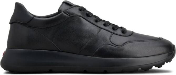 Tod's Zwarte Leren Lage Sneakers