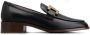 Tod's Zwarte Leren Loafers met Metalen Ketting - Thumbnail 1