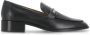 Tod's Zwarte Leren Loafers met T Logo - Thumbnail 1