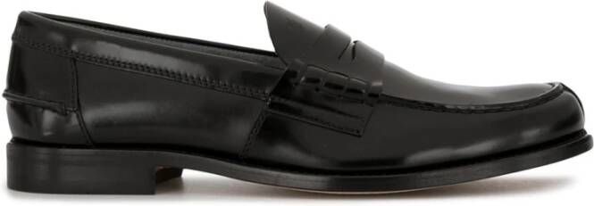 TOD'S Zwarte leren loafers voor heren Black Heren