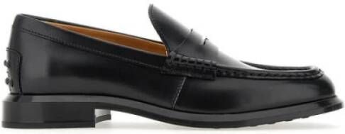 TOD'S Zwarte Leren Mocassins Kleur: Zwart Black Dames