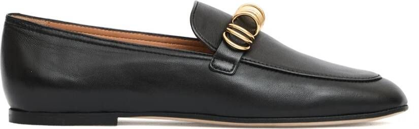 Tod's Zwarte Leren Mocassins Stijlvol Ontwerp