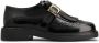 TOD'S Zwarte Leren Platte Schoenen Franje Detail Black Dames - Thumbnail 6