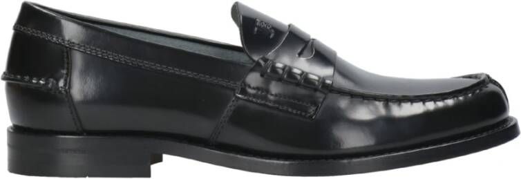 TOD'S Zwarte Leren Sandalen met Tods Monogram Black Dames