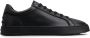TOD'S Zwarte Leren Sneakers Veters Ronde Neus Black Heren - Thumbnail 1
