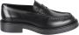 TOD'S Zwarte Loafer Schoenen met Debossed Logo Black Heren - Thumbnail 1