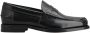 TOD'S Zwarte Mocassin Leren Platte Schoenen Black Heren - Thumbnail 1