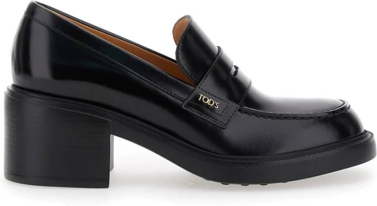 Tod's Zwarte platte mocassinschoenen