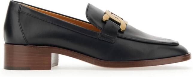 TOD'S Zwarte platte schoenen Black Dames