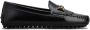 TOD'S Zwarte platte schoenen met franjes Black Dames - Thumbnail 1