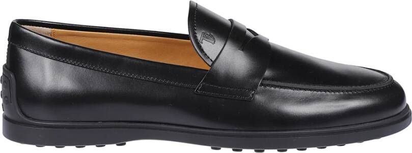 Tod's Zwarte platte schoenen met penny slot