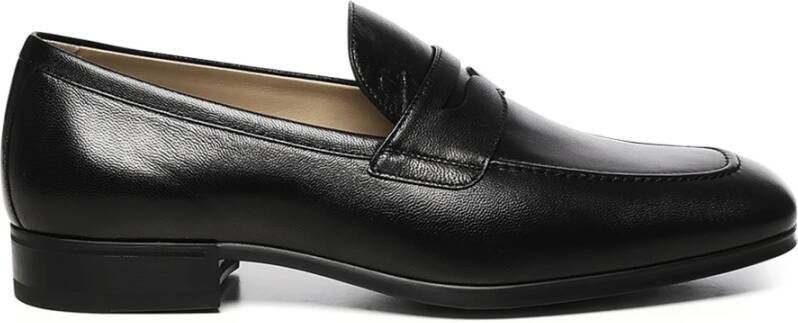 Tod's Zwarte platte schoenen Mocassin rubber