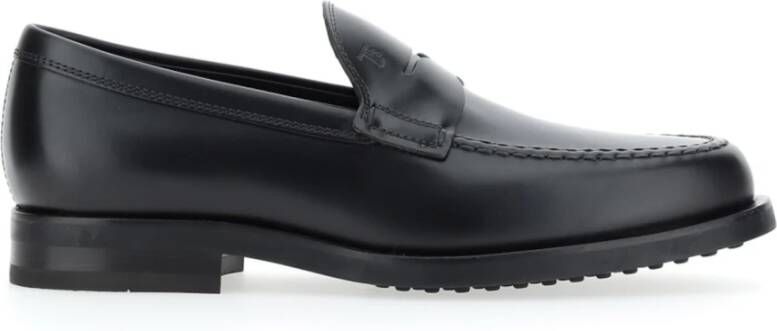 TOD'S Zwarte platte schoenen Mocino Black Heren
