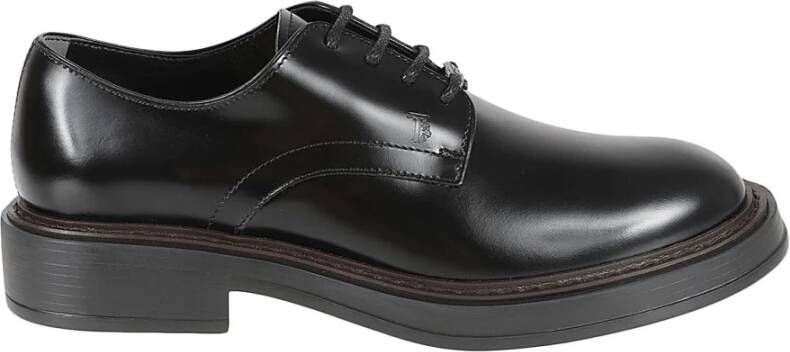 TOD'S Zwarte platte schoenen voor heren Black Heren