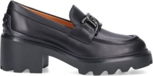 TOD'S Zwarte platte schoenen Zwart Dames