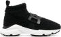 TOD'S Zwarte Shearling Logo-Plaque Trainers Black Dames - Thumbnail 2