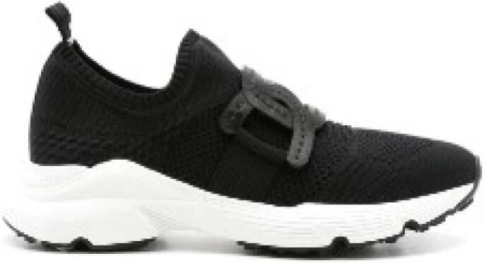 TOD'S Zwarte Sneakers met Ketting-Link Black Dames