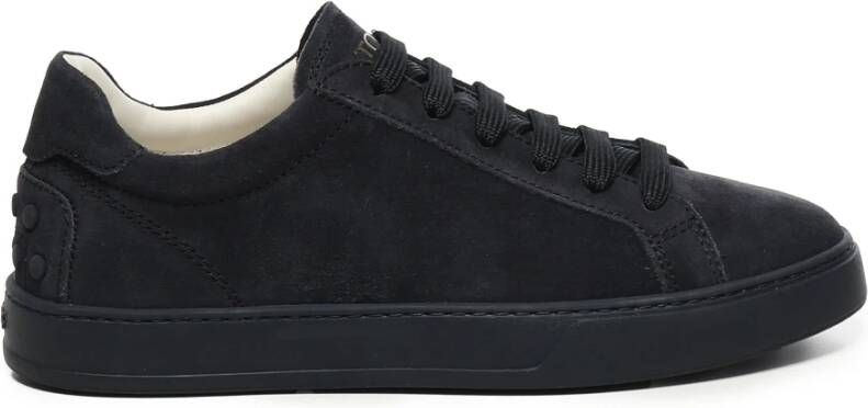 Tod's Zwarte Sneakers met Logo Print