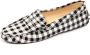 Tod's Zwarte Suède Check Loafer - Thumbnail 1