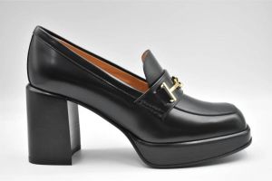 TOD'S Zwarte Veterschoenen Dames Aw23 Zwart Dames