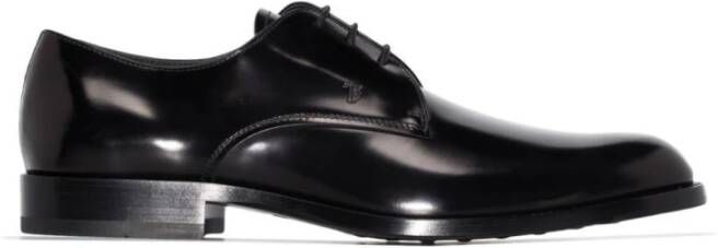 Tod's Zwarte Veterschoenen met Stijl