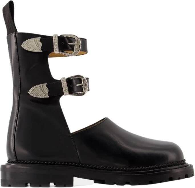 Toga Pulla Boots & laarzen Boots Leather Black in zwart