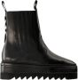 Toga Pulla Leather boots Black Dames - Thumbnail 1