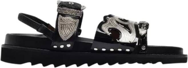Toga Pulla Leather sandals Black Dames