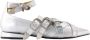 Toga Pulla Zilveren Leren Puntige Ballerina's Gray Dames - Thumbnail 1