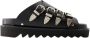 Toga Pulla Zwarte Leren Sandalen met Ronde Neus Black Dames - Thumbnail 1