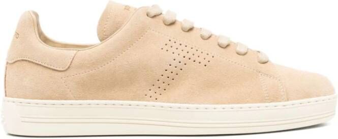 Tom Ford Beige Vetersneakers Beige Heren