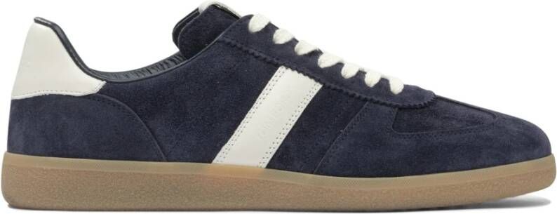 Tom Ford Blauwe Suède Veterschoenen