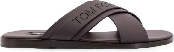 Tom Ford Bruine leren sandalen