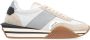 Tom Ford Witte Sneakers Ronde Neus Geborduurd Logo Multicolor Heren - Thumbnail 15