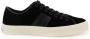 Tom Ford Cambridge Velvet Sneakers Zwart Creme Black Heren - Thumbnail 1