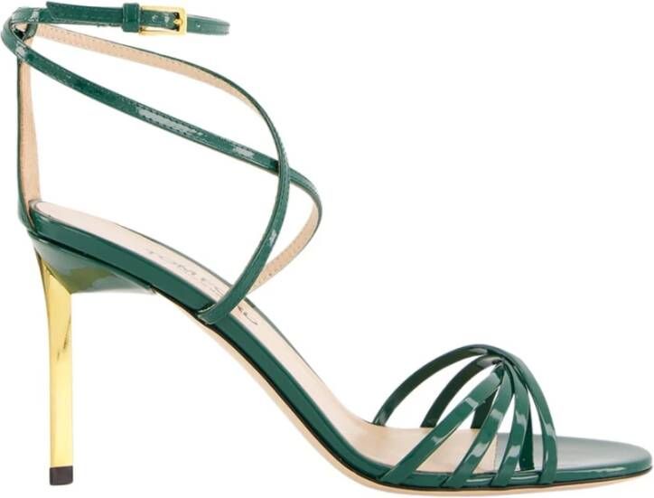 Tom Ford Elegante Smaragdgroene Lakleren Sandaal