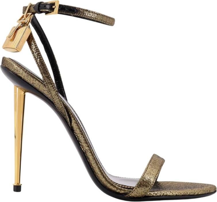 Tom Ford Gehamerd Puntige Blote Sandalen