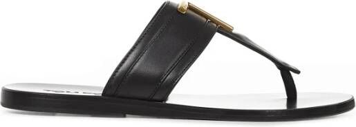 Tom Ford Glamoureuze Platte Sandalen Zwart Dames