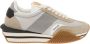 Tom Ford Zilveren Sneakers Vetersluiting Ronde Neus Multicolor Heren - Thumbnail 9