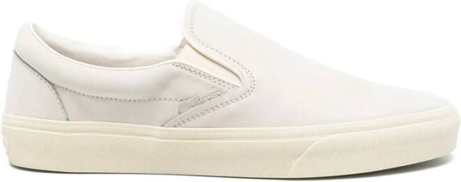 Tom Ford Grijze Slip-On Sneakers met Merk Binnenzool