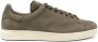 Tom Ford Groene Lace-Up Sneaker met Geperforeerde Details - Thumbnail 1