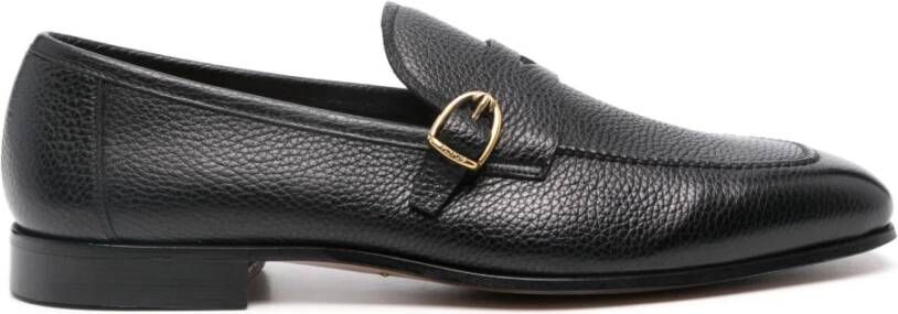 Tom Ford Italiaanse leren loafers met gesp