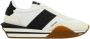 Tom Ford Sneakers Art.j1100Tof 001 Zwart Leer 50% Andere vezels 50% Geschikt voor alle temperaturen Regular Fit Black Heren - Thumbnail 8