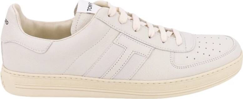 Tom Ford Lace-up Leren Sneakers White Heren